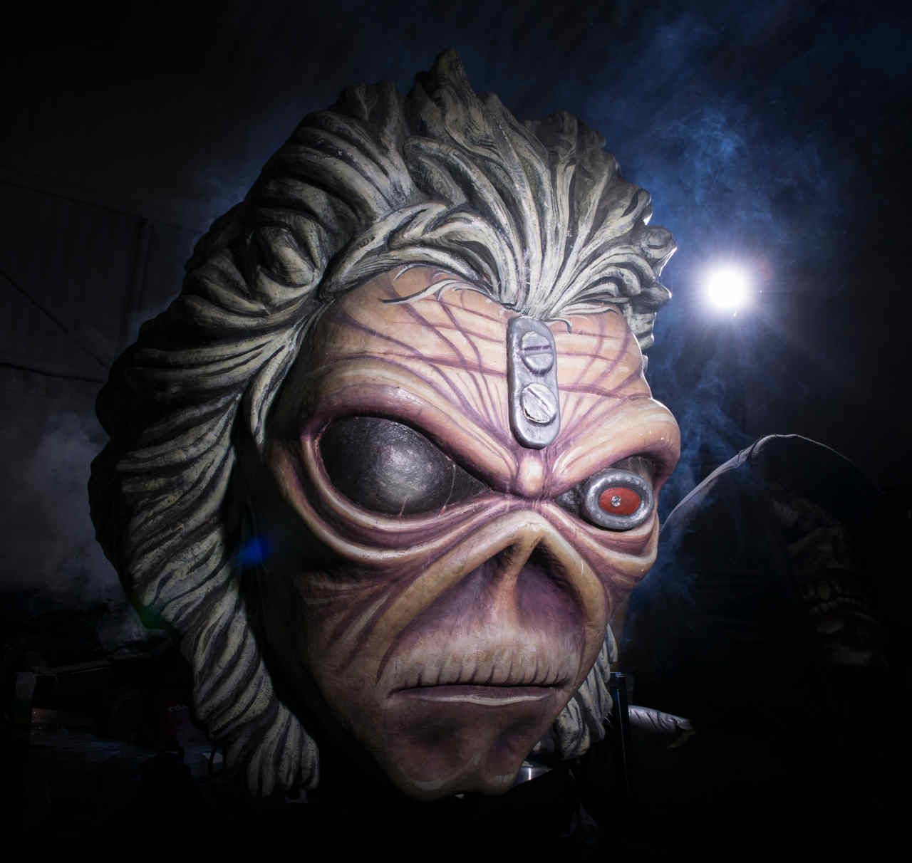 Memorabilia from the Iron Maiden Infinite Dreams Experience exhibition