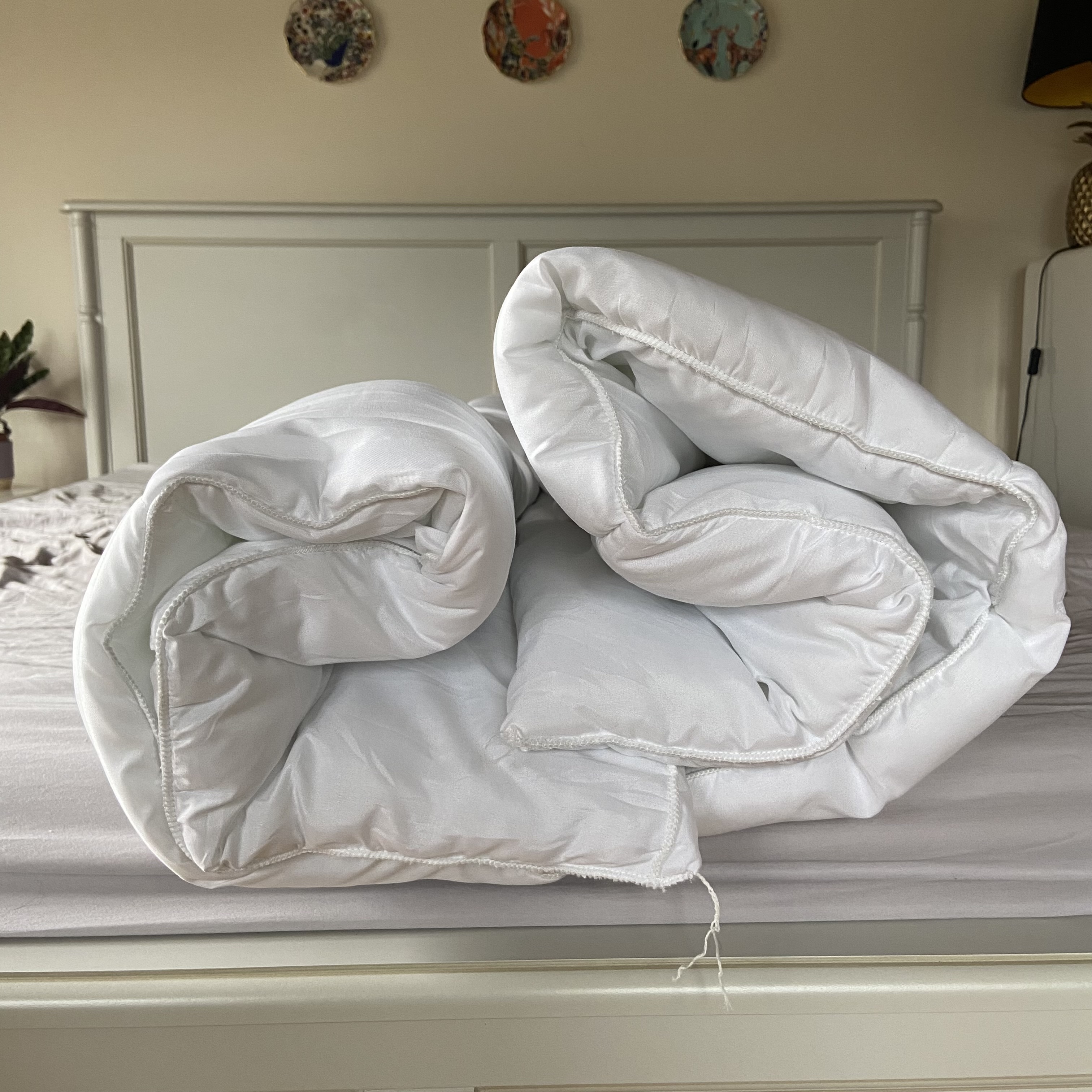 The Slumberdown Made For You Two Duvet being tested