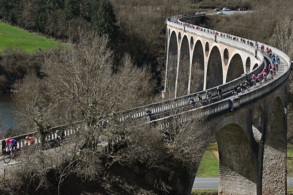 Scenery along the route fo stage 4 at Paris-Nice