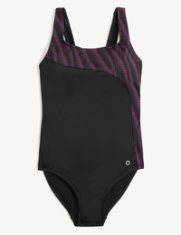 2. Printed Padded Scoop Neck Swimsuit