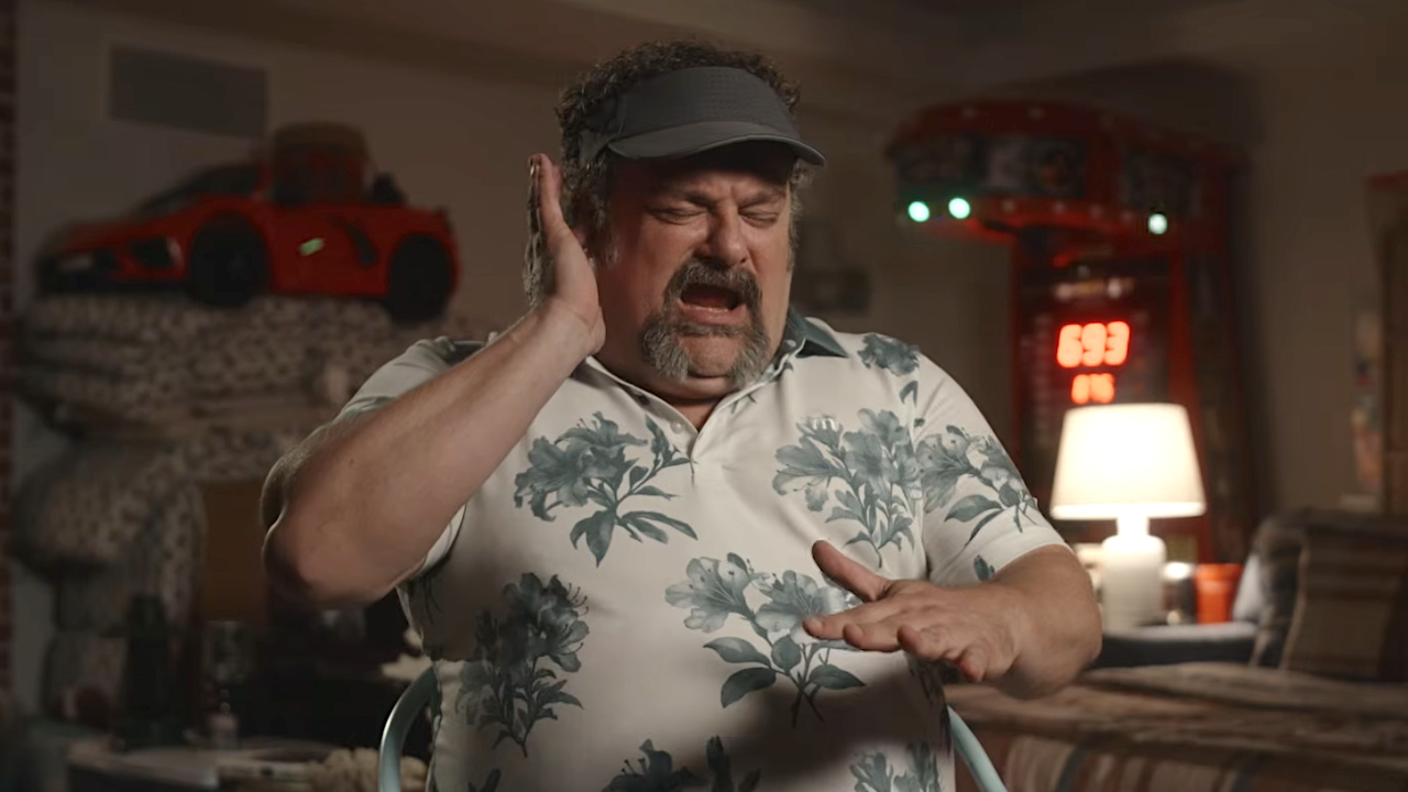 Rusty pretending to beatbox in The Fall and Rise of Reggie Dinkins Season 1