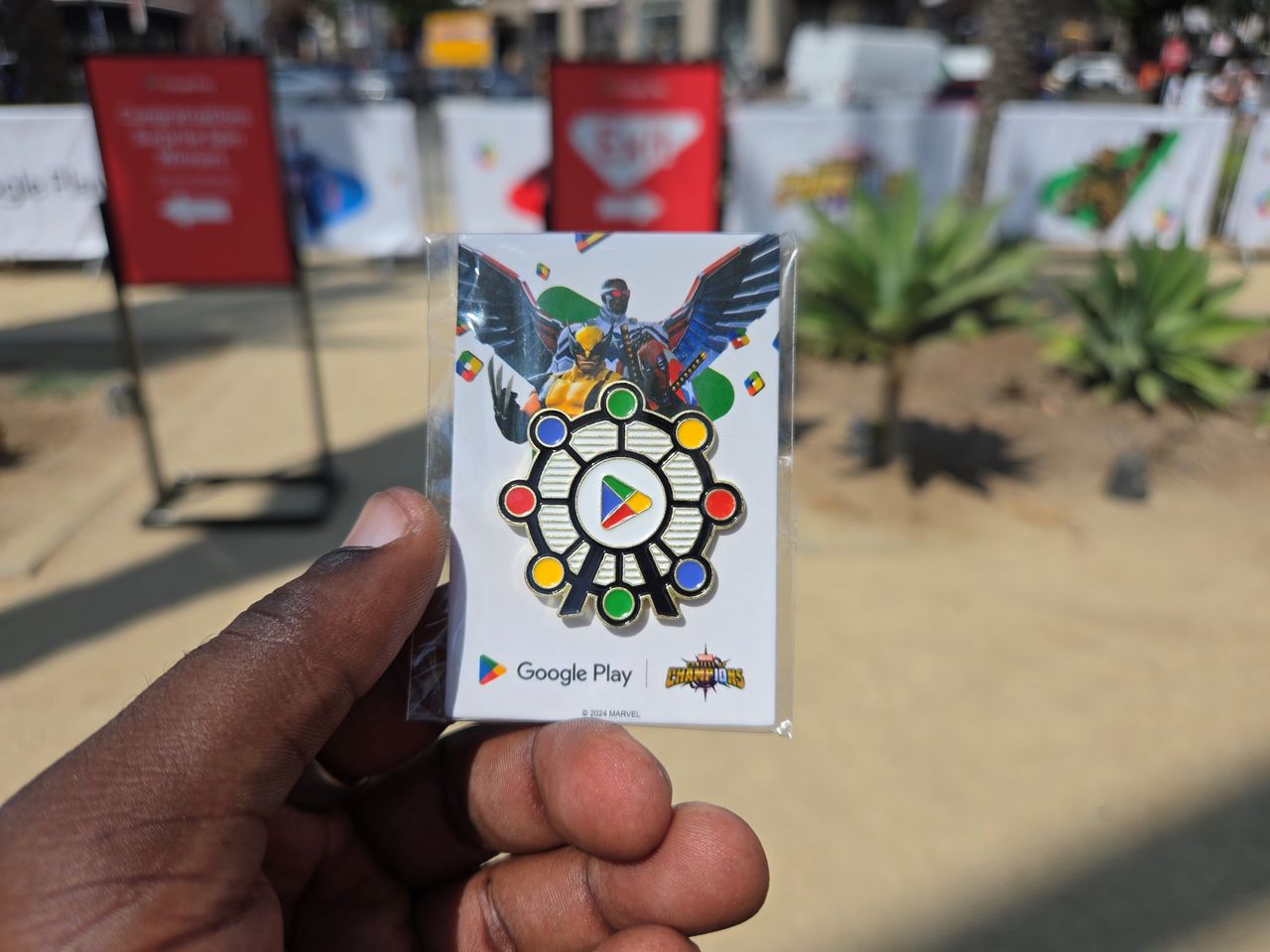 A pin of a Ferris wheel