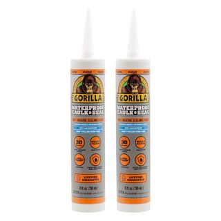 two-pack of Gorilla waterproof caulk & seal