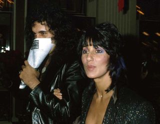 Gene Simmons out on the town with Cher in 1979