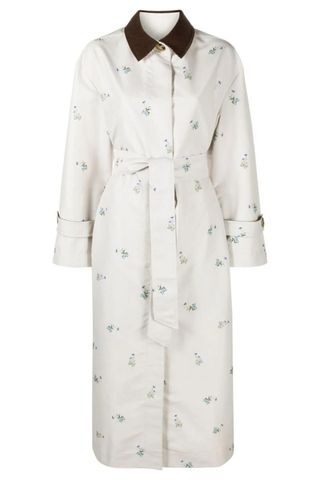 Sleeper Yason floral-print trench coat