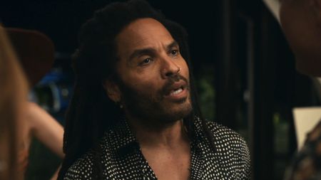 Lenny Kravitz looking confused in Shotgun Wedding.
