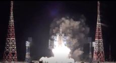 A Russian Angara A5 rocket launches from Plesetsk Cosmodrome on the vehicle&rsquo;s third demonstration mission on Dec. 27, 2021. The rocket, carrying a dummy payload, reached low-Earth orbit, but an upper-stage engine failure prevented it from going higher as planned, according to media reports.