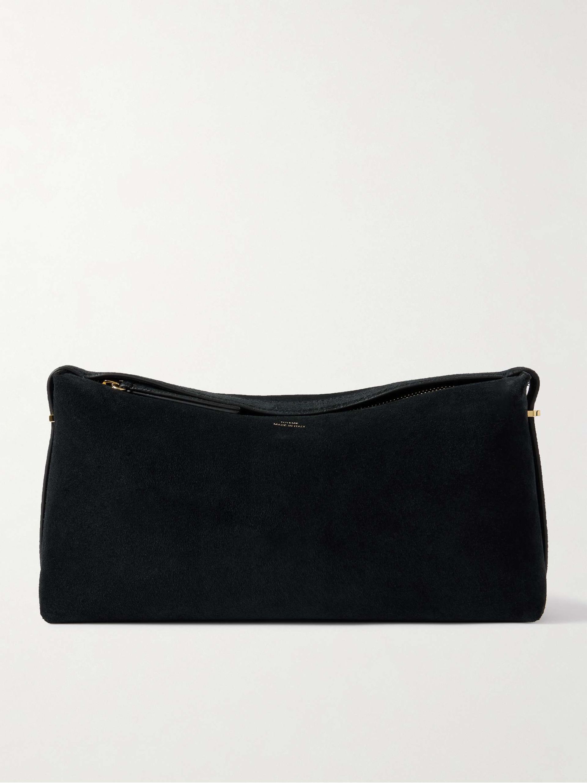 Scoop Suede Clutch