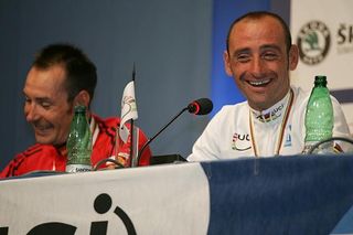 Always ready for a good laugh: Paolo Bettini