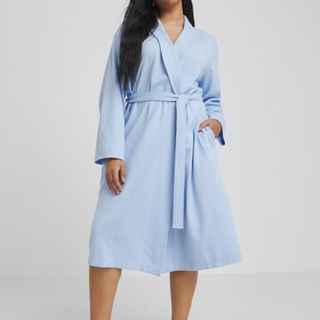 Pale blue dressing gown