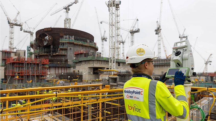 Hinkley Point C nuclear power station construction site