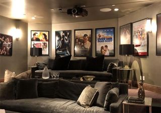 cinema room with posters