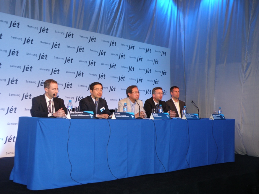 The Samsung panel at the new Jet launch