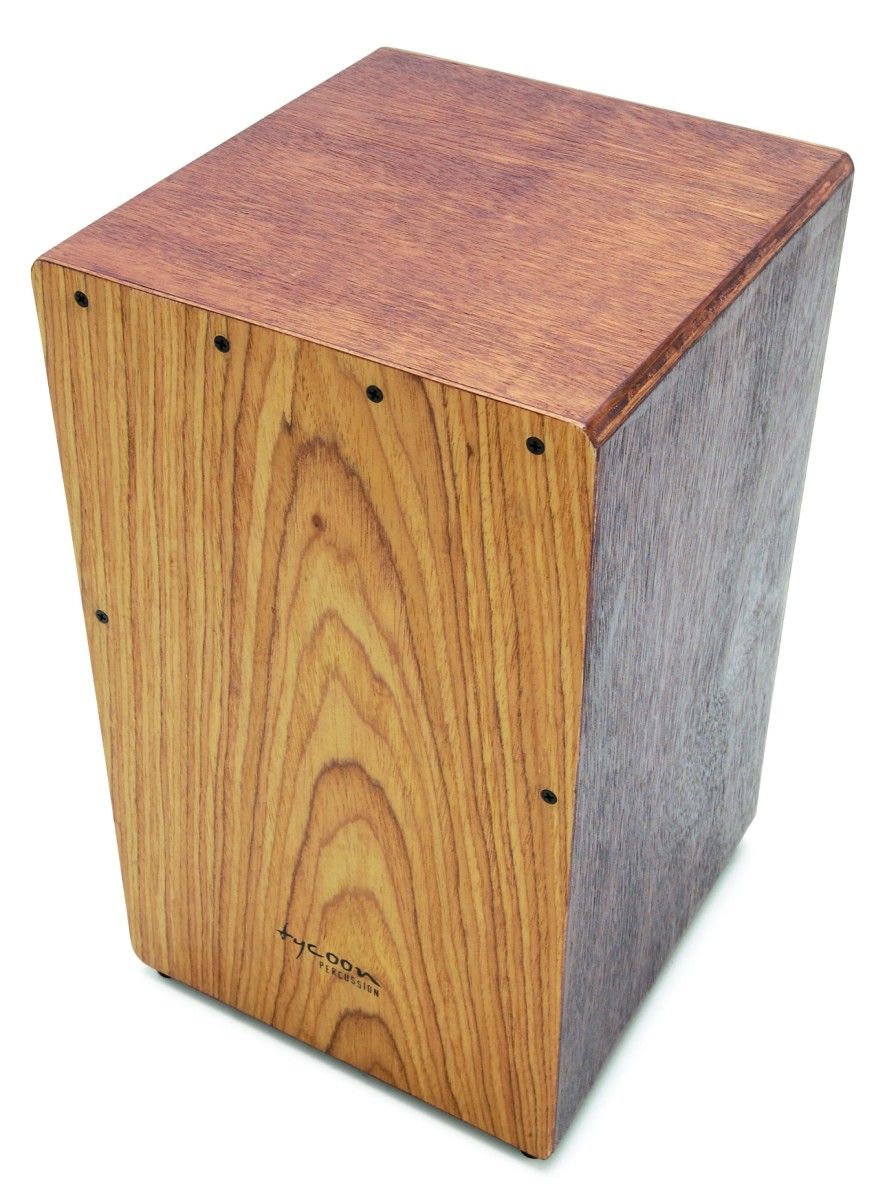 The box cajon offered reasonable bass tones.