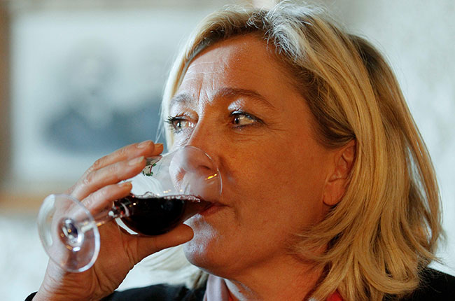marine le pen, wine