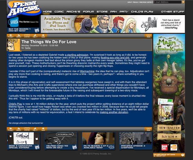 Which tech podcast: Penny Arcade