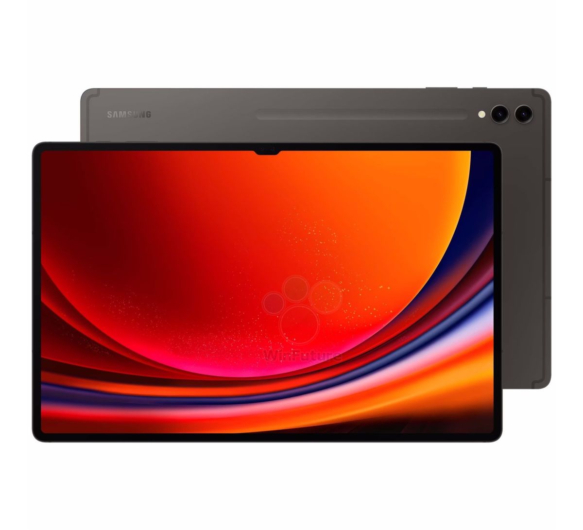 Press renders of the Galaxy Tab S9 and Galaxy Flip 5