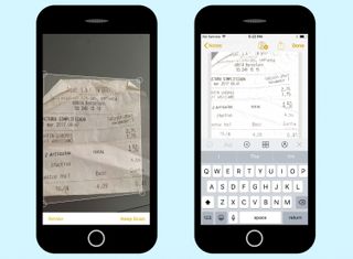 Notes now includes a scanner
