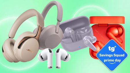 Collage of headphones on sale for Prime Day
