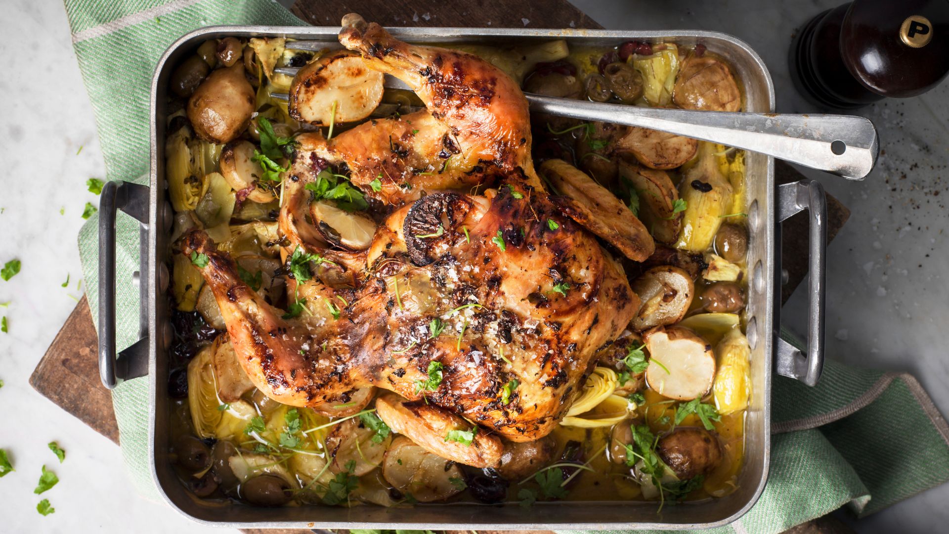 chicken and olives -