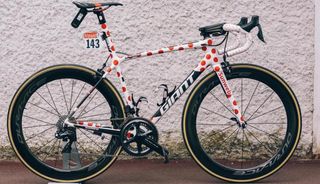 Warren Barguil's polka dot jersey edition Giant TCR