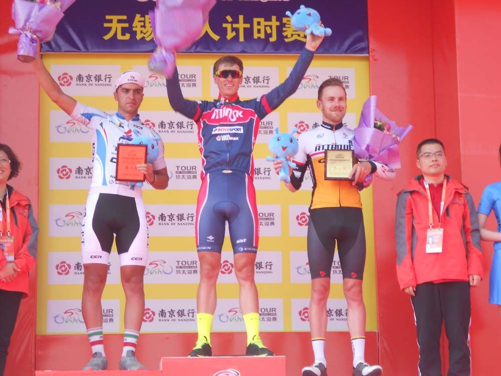 Oleksandr Golovash won the 5.9km prologue time trial