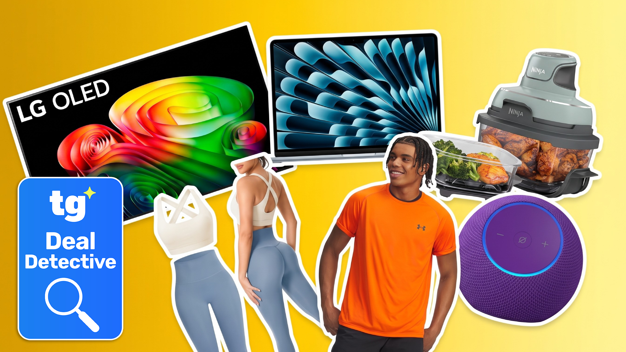 Collage of items on sale for Prime Big Deal Days