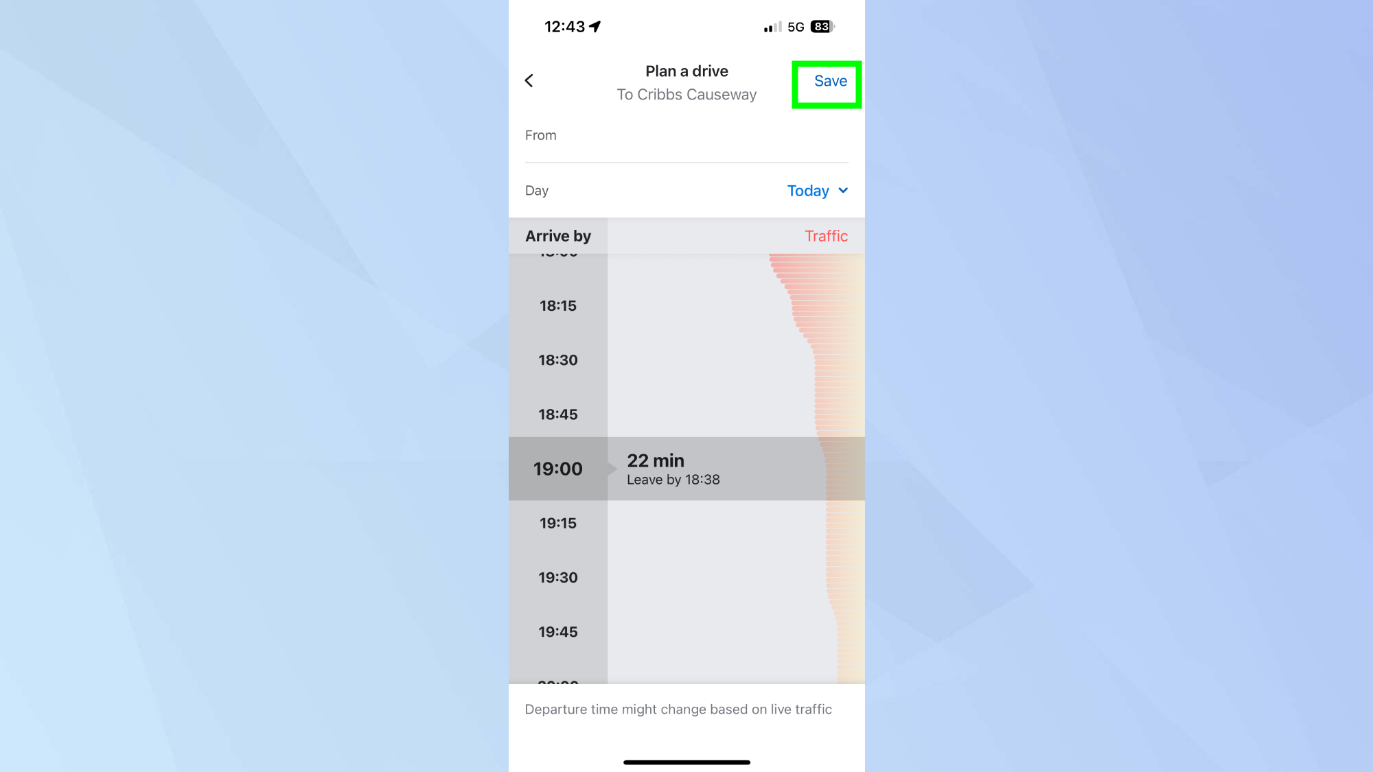 Waze Plan a route