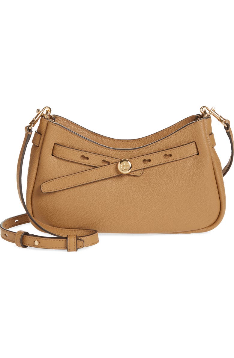 Romy Zip Top Leather Crossbody Bag