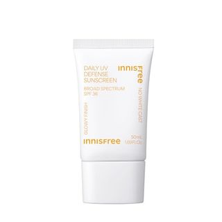 Innisfree Daily Uv Defense Sunscreen Broad Spectrum Spf 36 on a white background