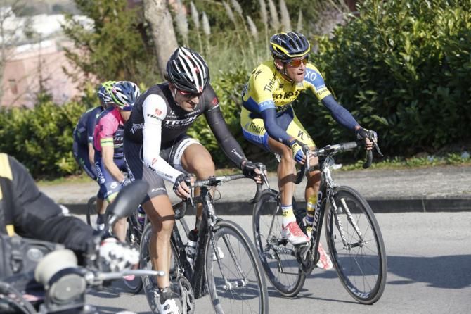Roman Kreuziger (Tinkoff - Saxo) and Fabian Canellara (Trek Factory Racing)