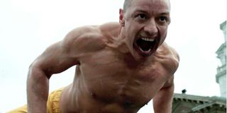 James McAvoy ripped in daylight in Glass