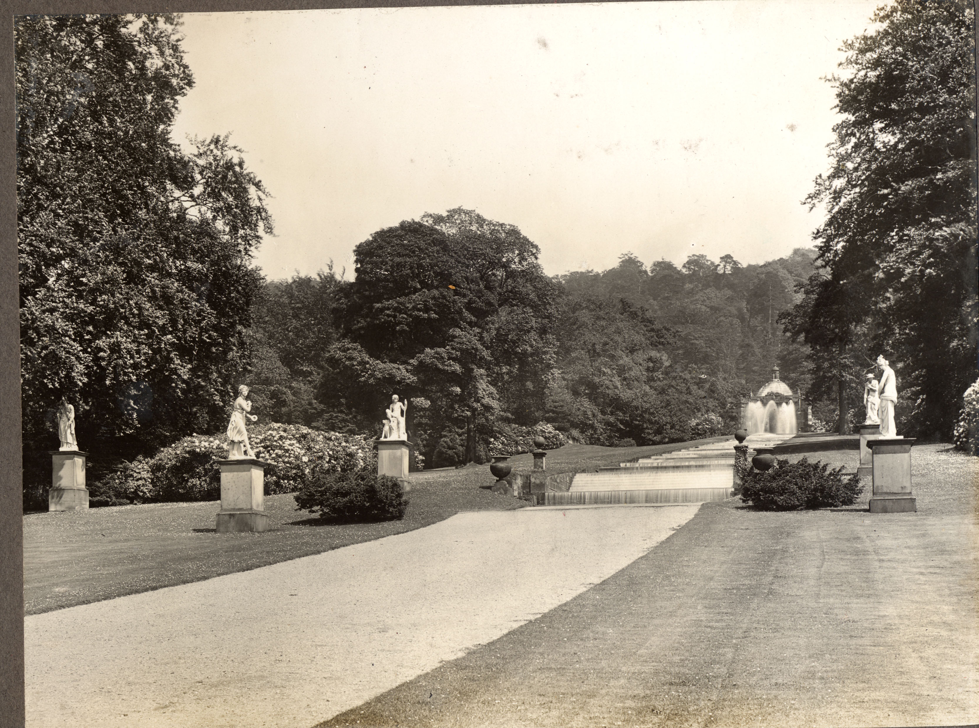 Images of the Cascade — a water feature at Chatsworth