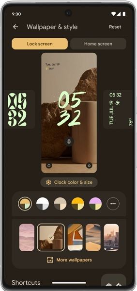 Google's lock screen customization options coming for Android 14 on Pixels.