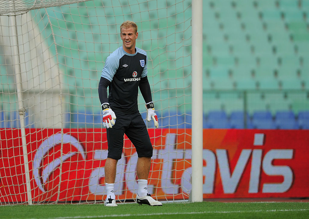 Joe Hart in action for England