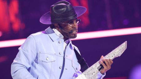 US musician and record producer Teddy Riley performs on stage during the 2025 BET Awards at the Peacock Theatre in Los Angeles on June 9, 2025. (Photo by Michael Tran / AFP)