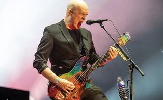 Devin Townsend on stage at Bloodstock
