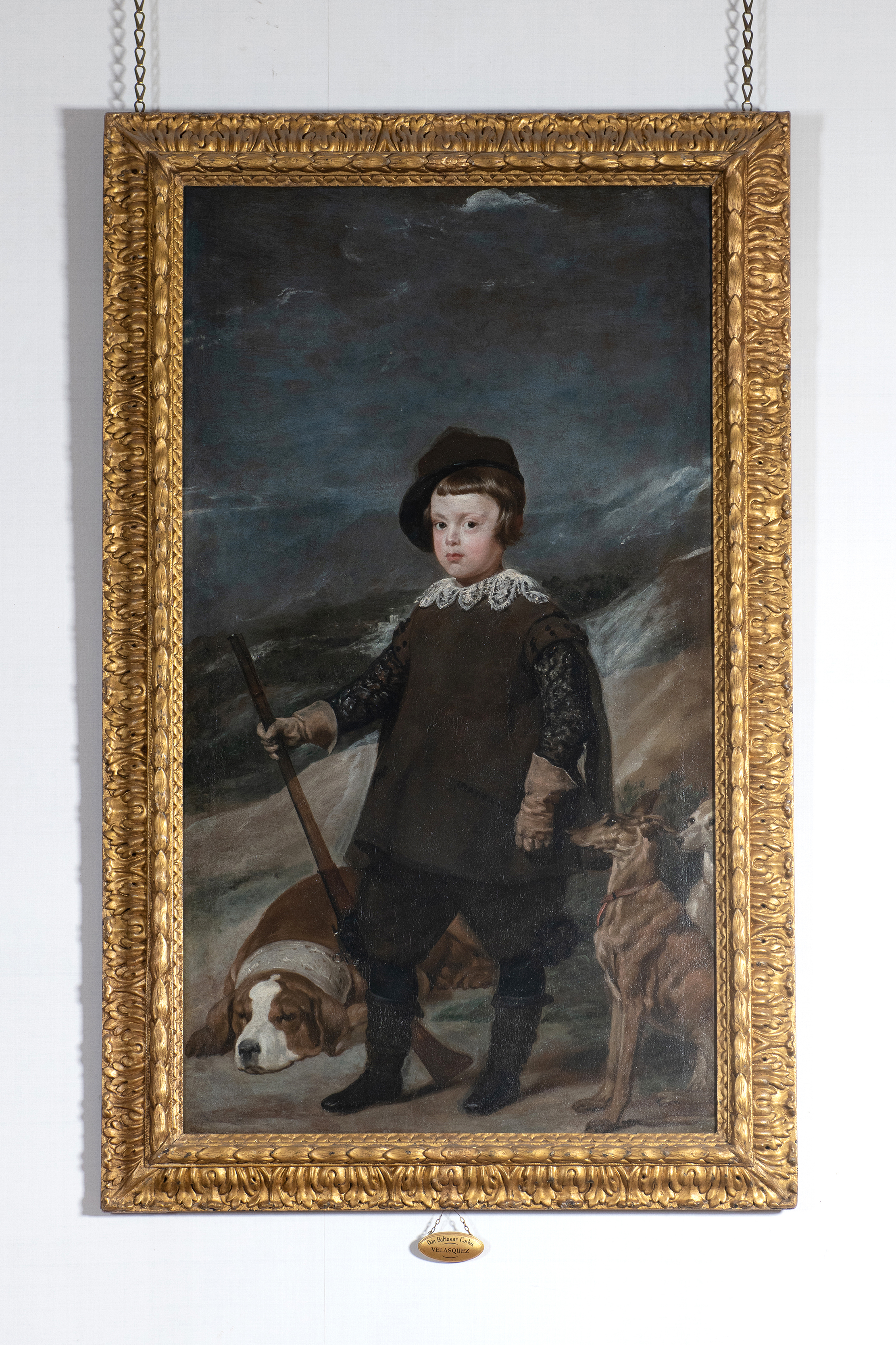 Diego Velazquez&#039;s Prince Baltasar Carlos, aged six, as a hunter. Taken on location at Ickworth House, Suffolk. Photograph: Simon Buck/Country Life Picture Library