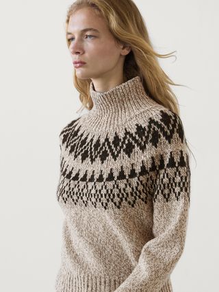 Knit Jacquard Sweater With Design