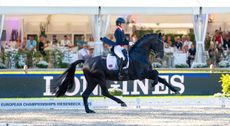 Lottie Fry and Glamourdale at the European Dressage Championships