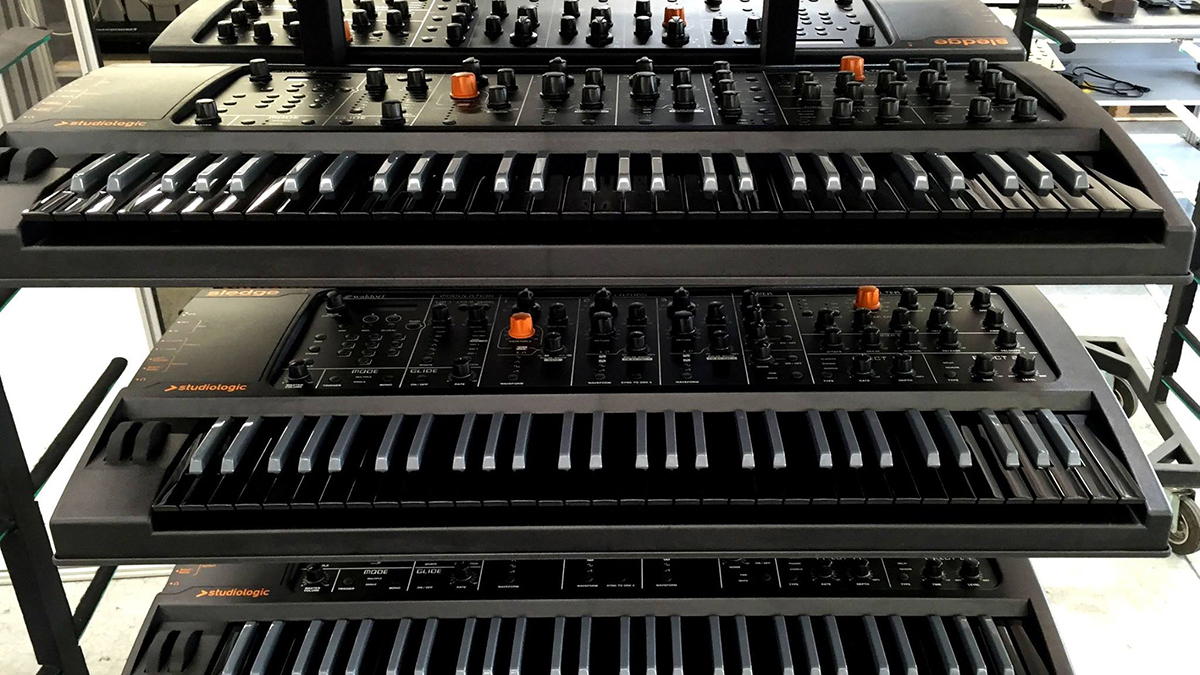 Back in black, in a rack.