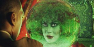 Jennifer Tilly as Madame Leota in the Haunted Mansion movie with Eddie Murphy