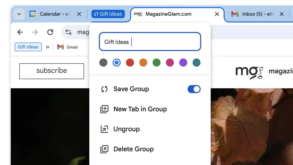 Chrome Tab Groups