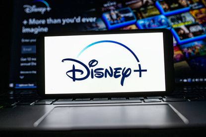 A Disney+ logo seen displayed on a smartphone