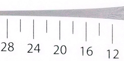 Cropped resolution chart image iso 6400