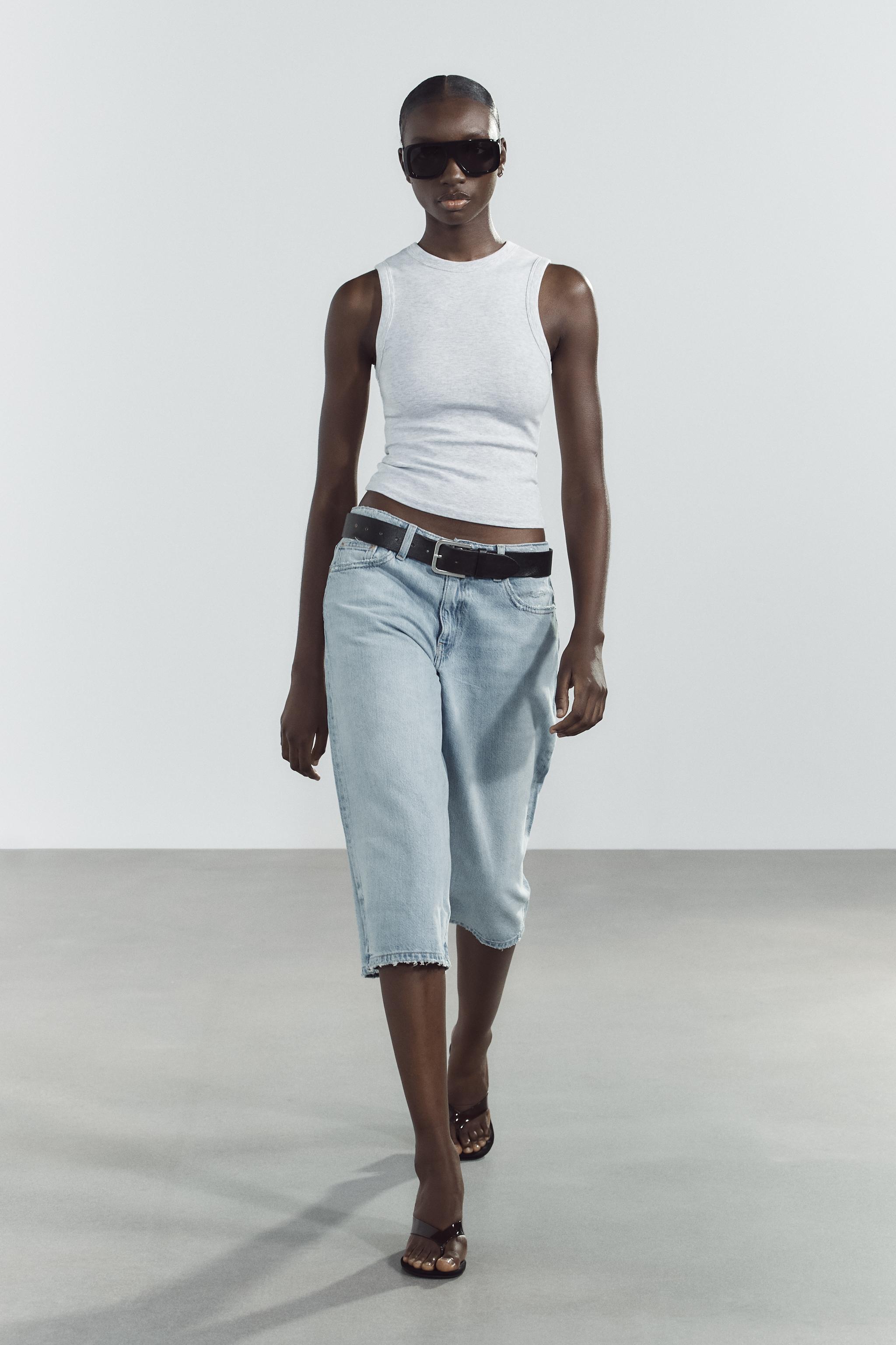 Low-Rise Denim Jorts