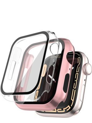beuxece 2 Pack Protective Cover Case for Apple Watch Series 8/7 41mm