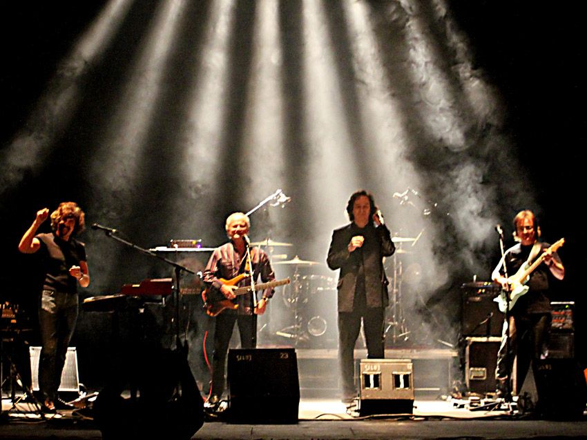 The Zombies performing live on stage.