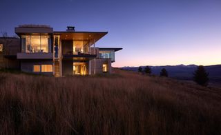 Jackson Residence at dusk