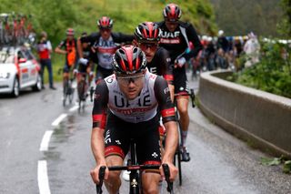 TIGNES FRANCE JULY 04 Marc Hirschi of Switzerland and UAETeam Emirates during the 108th Tour de France 2021 Stage 9 a 1449km stage from Cluses to Tignes Monte de Tignes 2107m LeTour TDF2021 on July 04 2021 in Tignes France Photo by Chris GraythenGetty Images